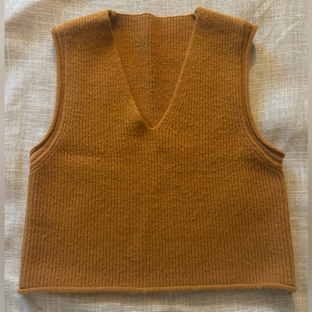 Mustard Yellow sweater vest